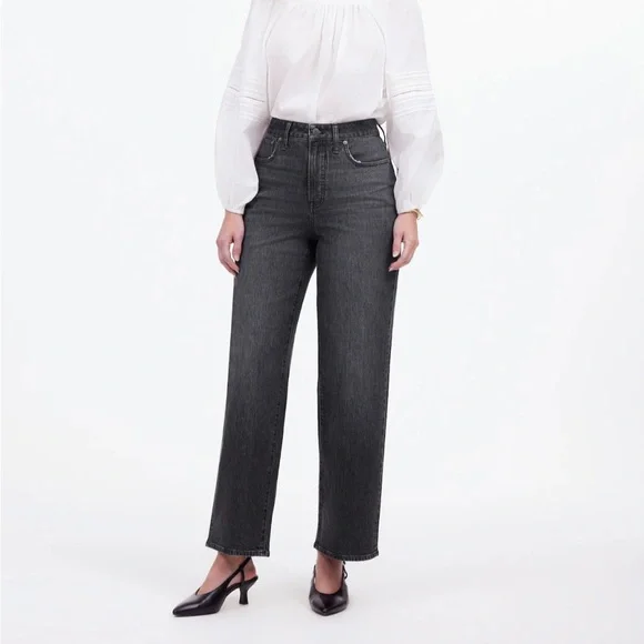 madewell The petite curvy Perfect Vintage Wide-Leg Crop Jean Robles Wash 30P - Picture 8 of 10